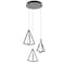 Afx Gianna Three Pendant, 3000K 120V, Black GNAP15L30D1BKRND3 - alternate 1